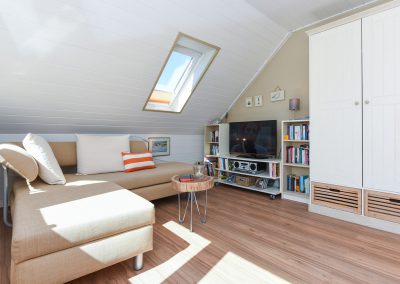 Couch + TV | Ferienwohnung Langeoog